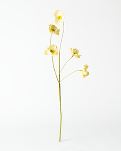 fleur artificielle renoncule 55 cm jaune clair