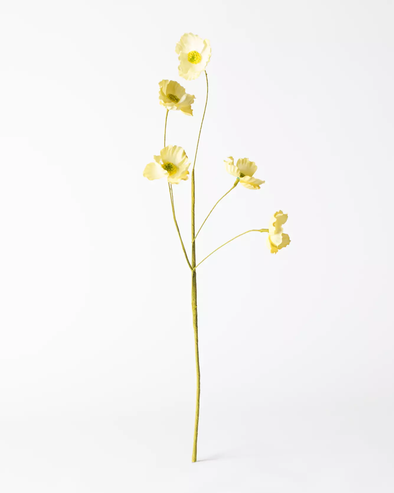 fleur artificielle renoncule 55 cm jaune clair