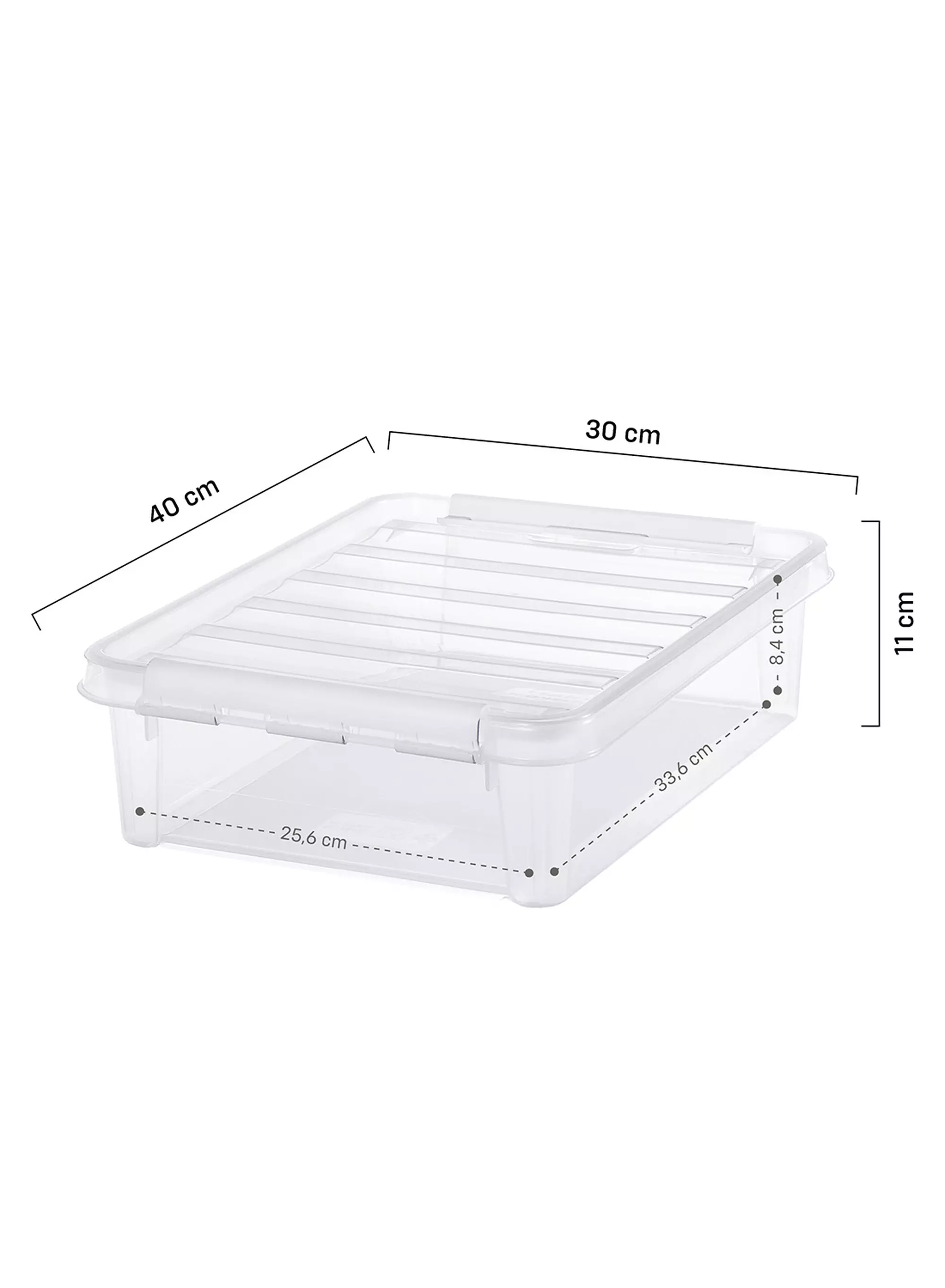 opbergbox 8L Madrid transparant 40x30x12