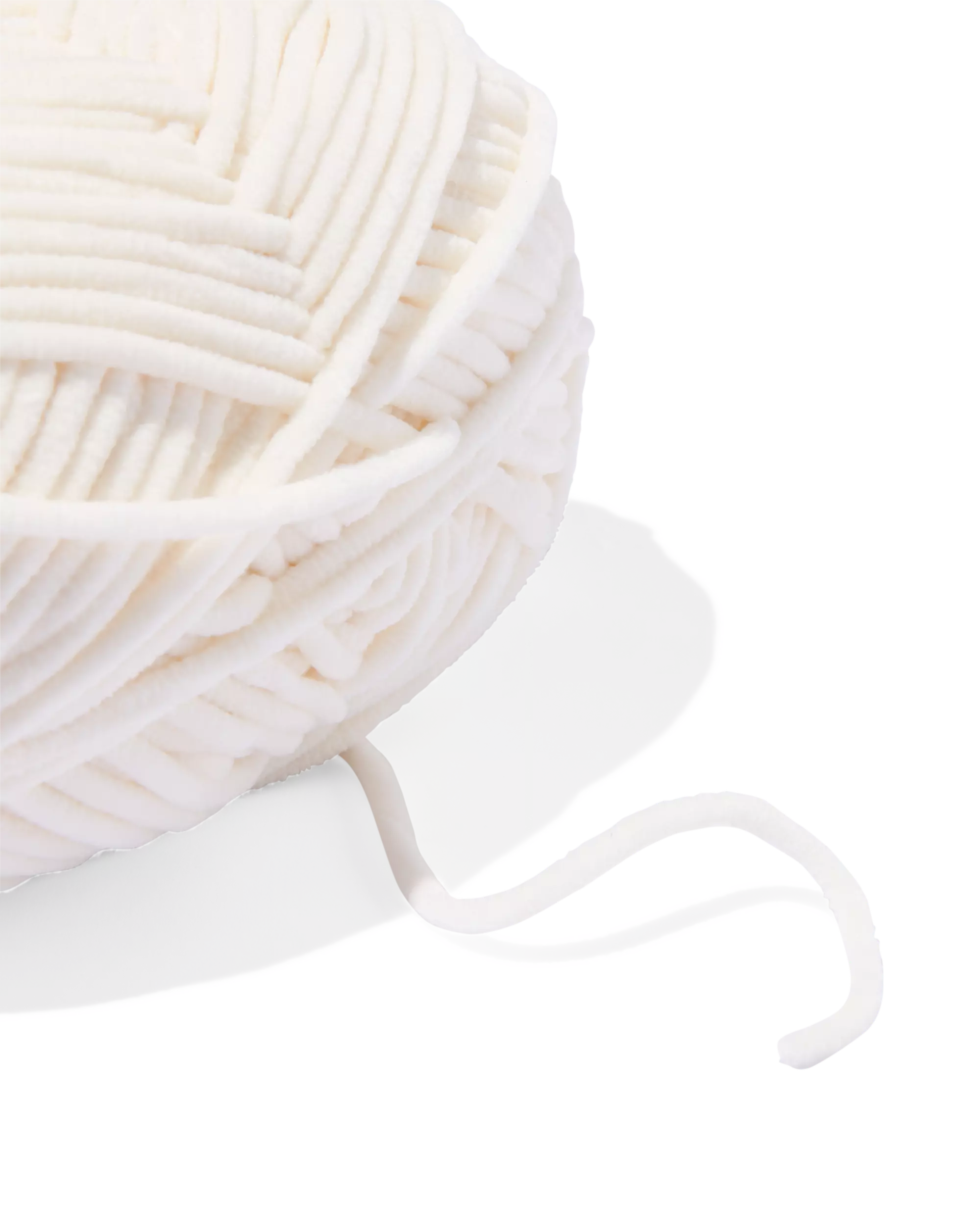 fil chenille blanc 100g 110m
