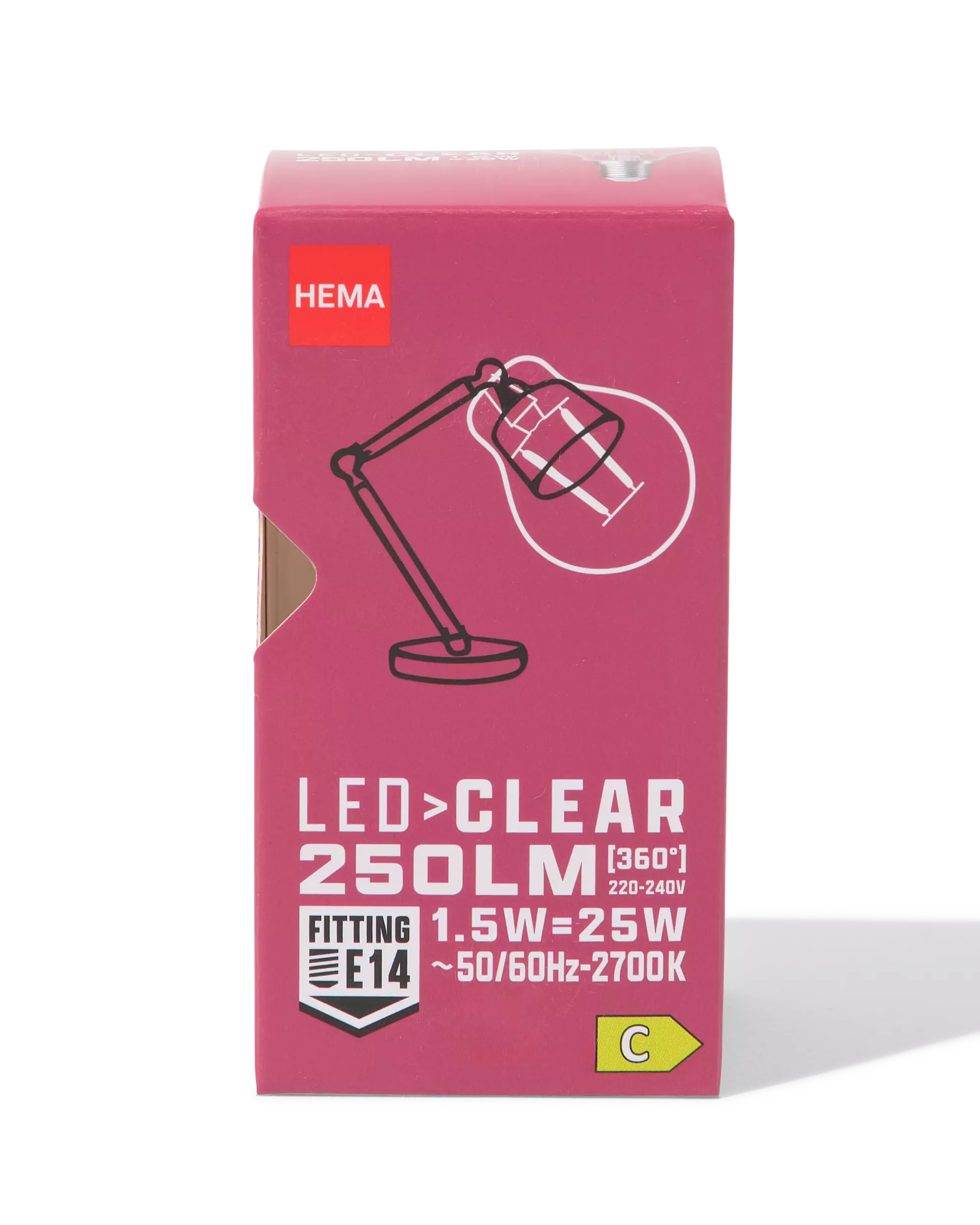 boule led clear E14 1,5W 250lm