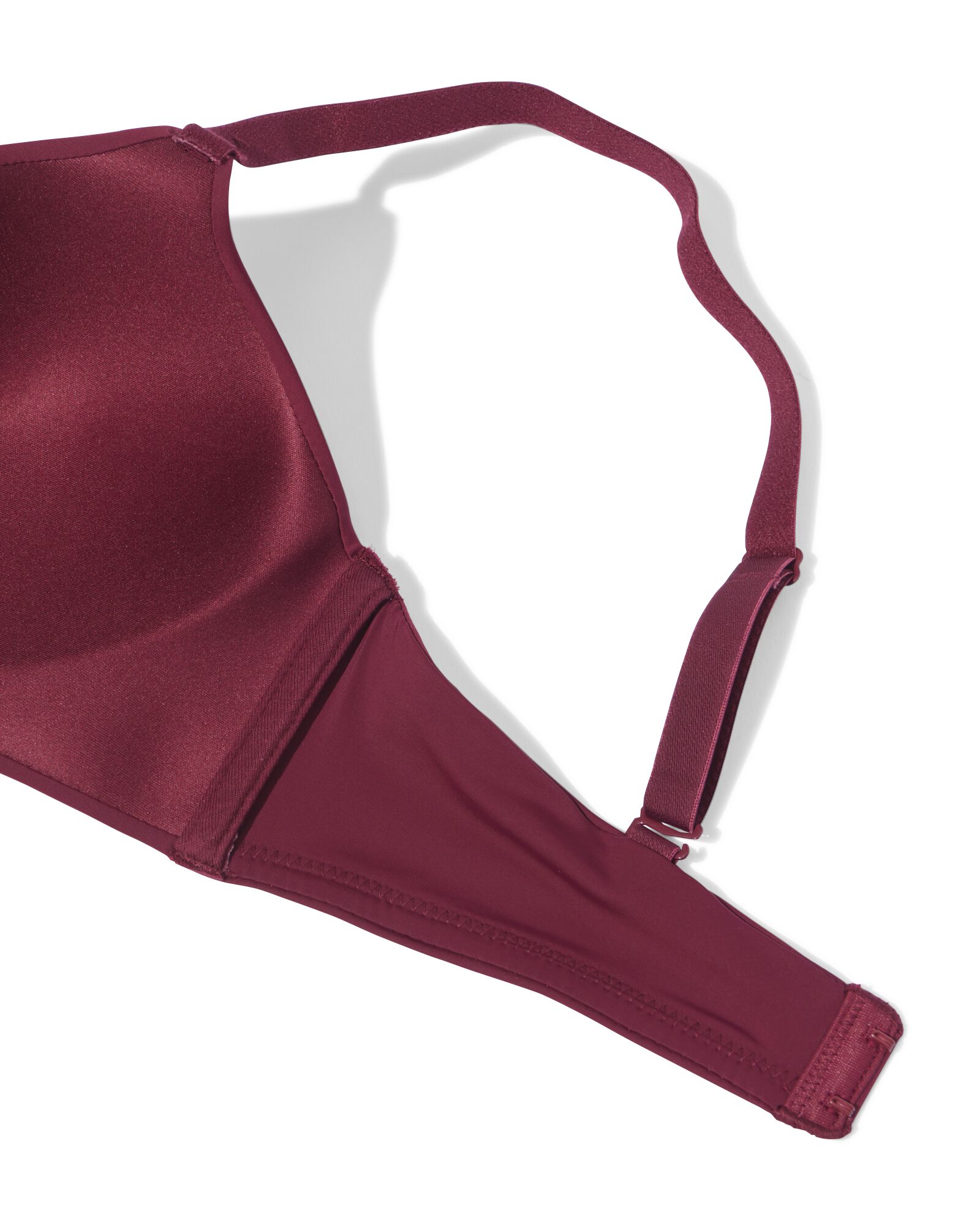 soutien-gorge pr&eacute;form&eacute; sans armatures micro rouge fonc&eacute; - 21813500DARKRED - HEMA