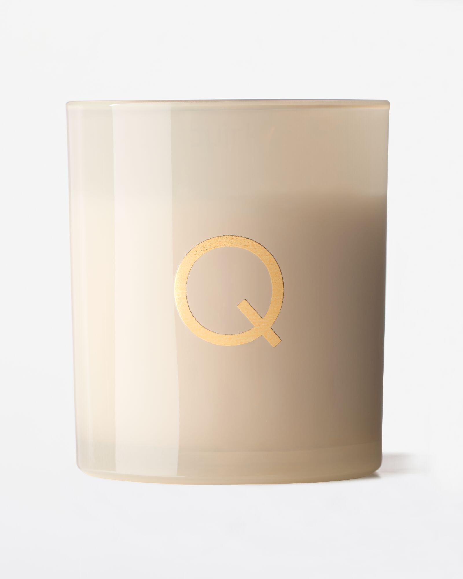 bougie en verre &Oslash;8x9cm lettre Q Q bougie en verre - 61102676 - HEMA