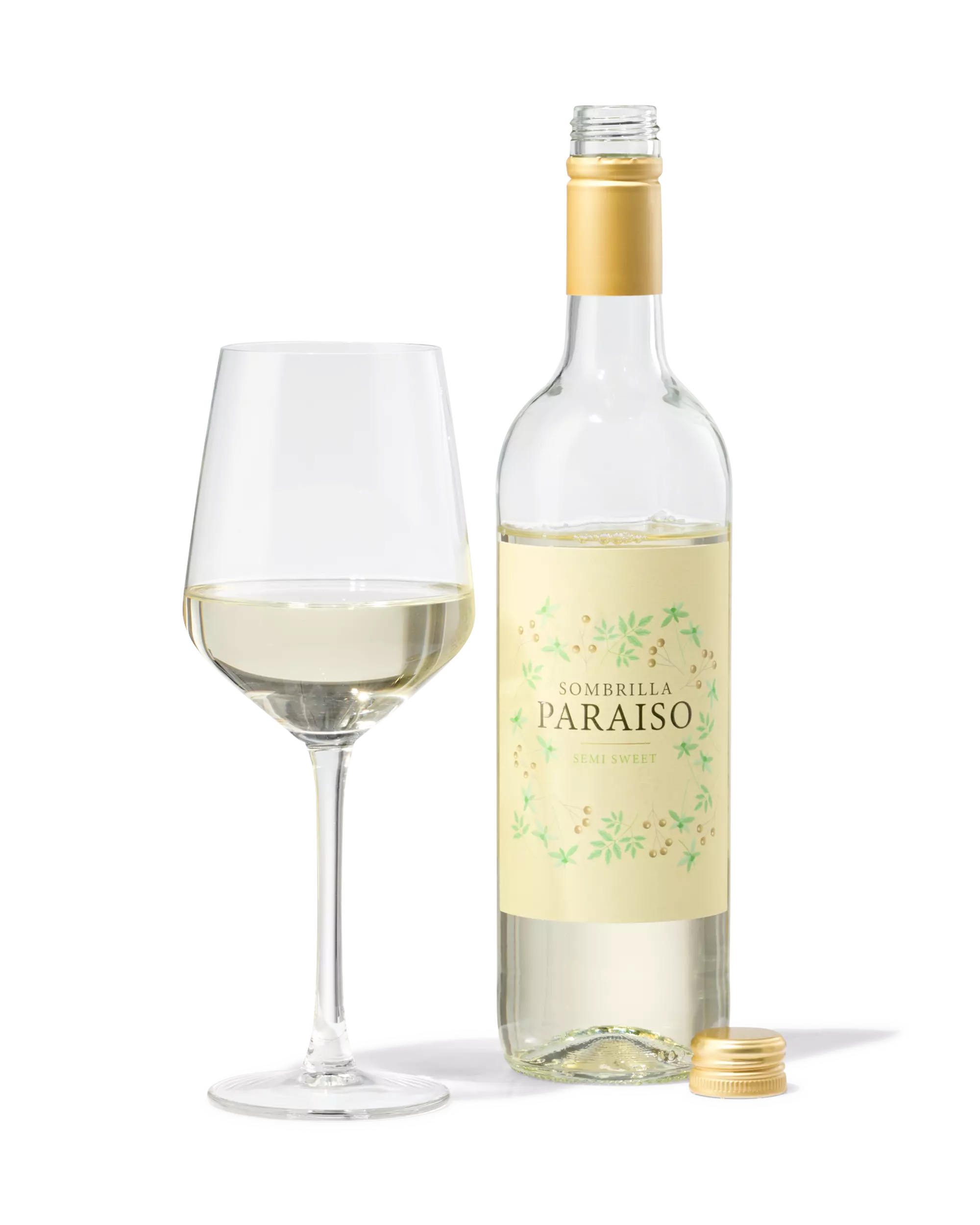 Sombrilla Paraiso wit half zoet 0.75L