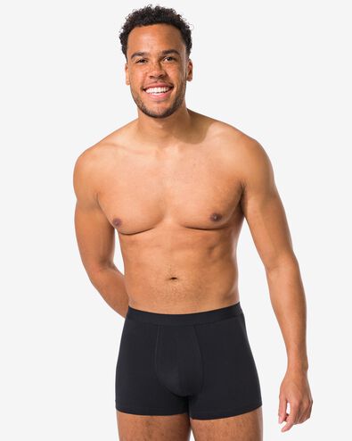 boxers courts homme - lot de 3 noir - 19190290BLACK - HEMA