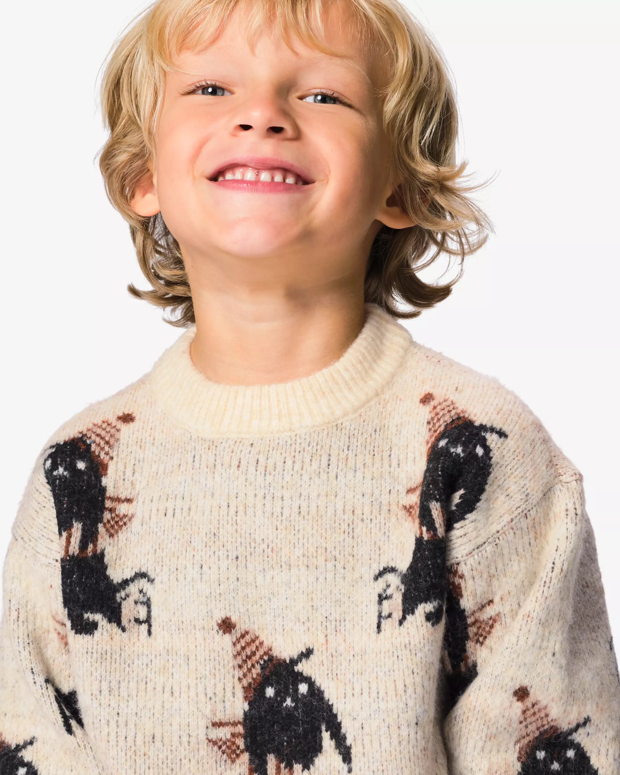 Takkie Kinderpullover aus Grobstrick mit Jacquardmuster