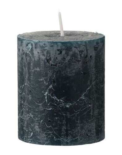 bougie rustique &Oslash;7x8 cm vert fonc&eacute; vert fonc&eacute; 7 x 8 - 13501864 - HEMA