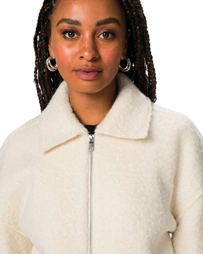 Damenjacke, Blouson eierschalenfarben eierschalenfarben - 36214180OFFWHITE - HEMA