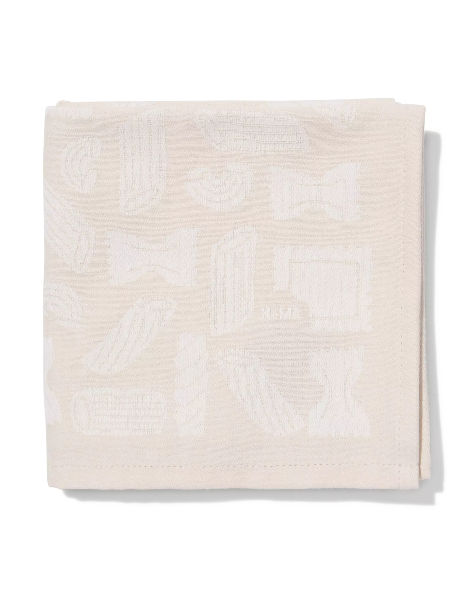 torchon 65 x 65 cm coton pâtes