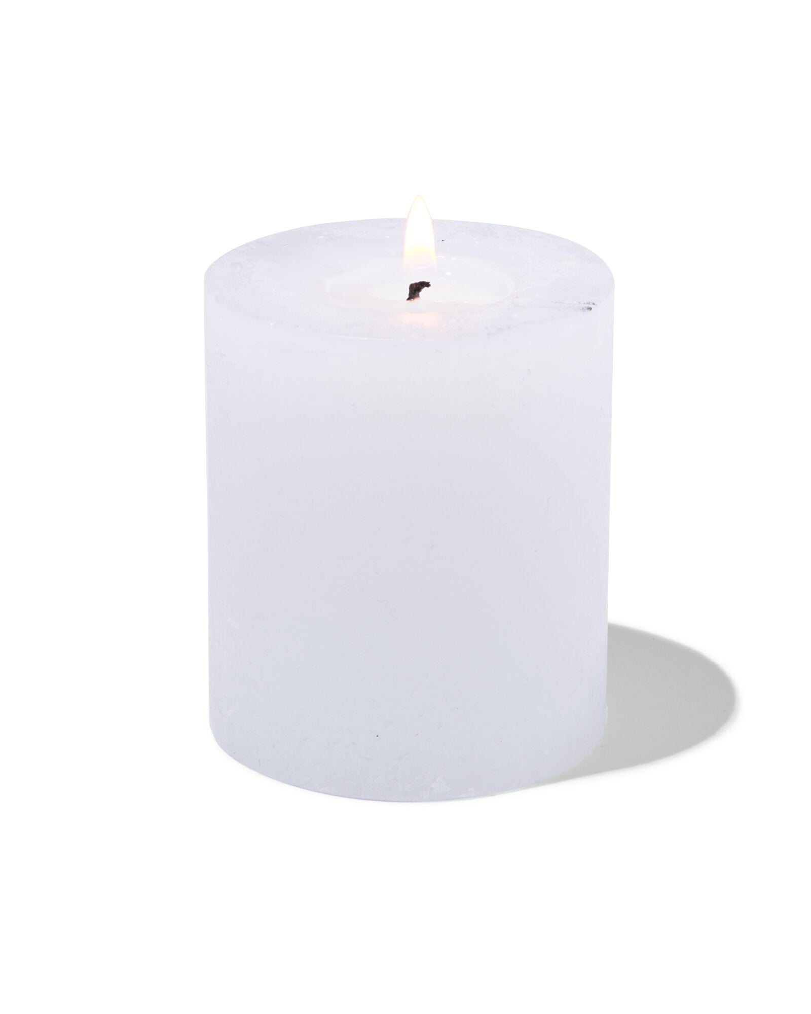 bougie rustique &Oslash;7x8 cm blanc blanc 7 x 8 - 13500603 - HEMA