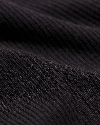dames brazilian rib met kant zwart zwart - 21900245BLACK - HEMA