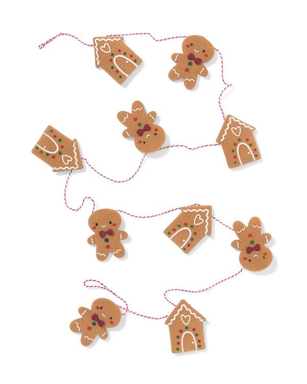 slinger 1.8m peperkoekmannetjes - 25100308 - HEMA