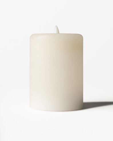 led stompkaars ⌀7.5x10cm rustiek ivoor - 13550211 - HEMA
