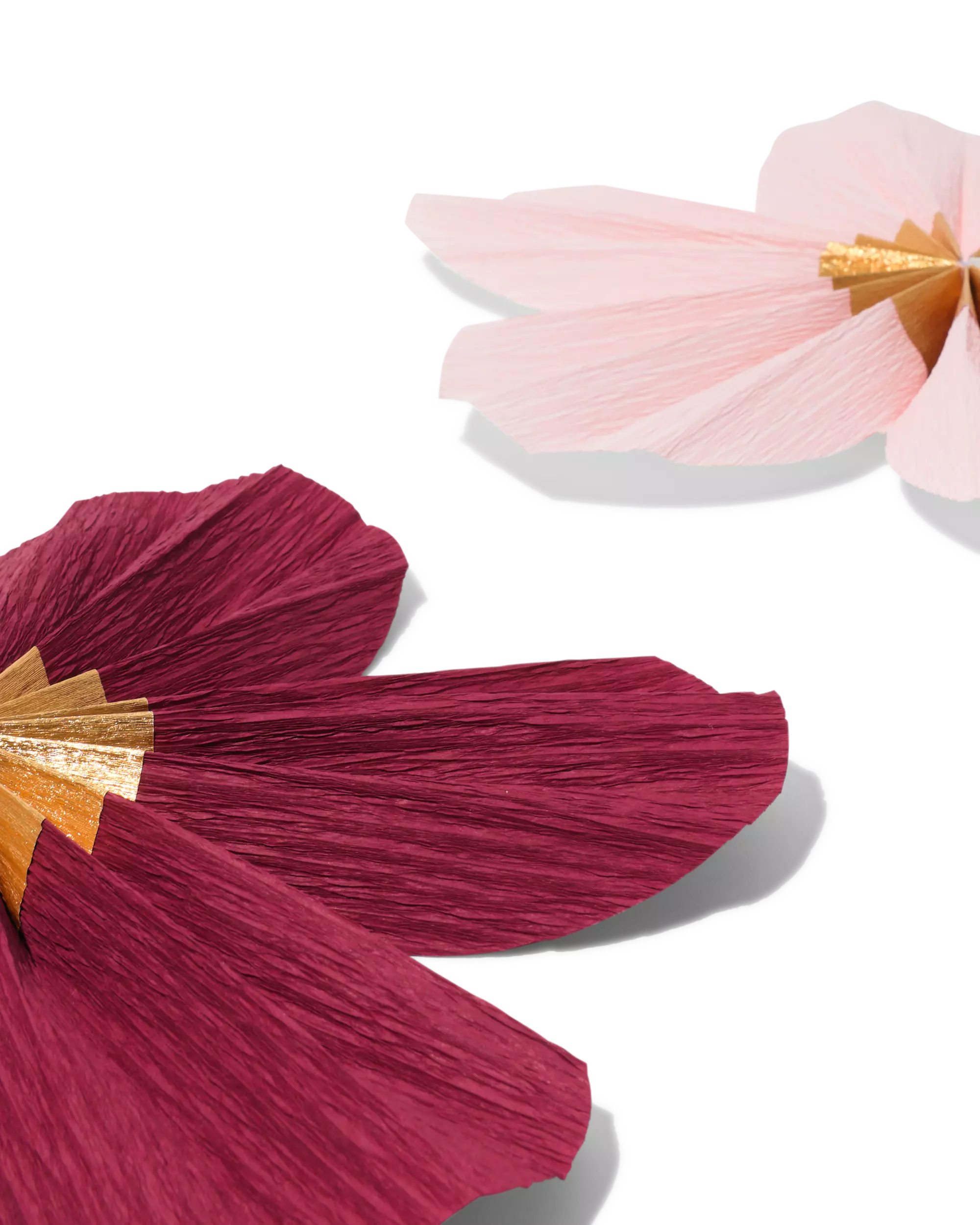 waaier 35x35cm papier floraal - 3 stuks