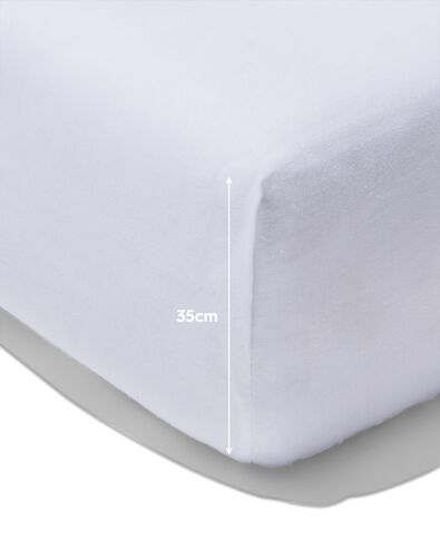 boxspring hoeslaken zacht katoen 90x220 wit - 5190146 - HEMA