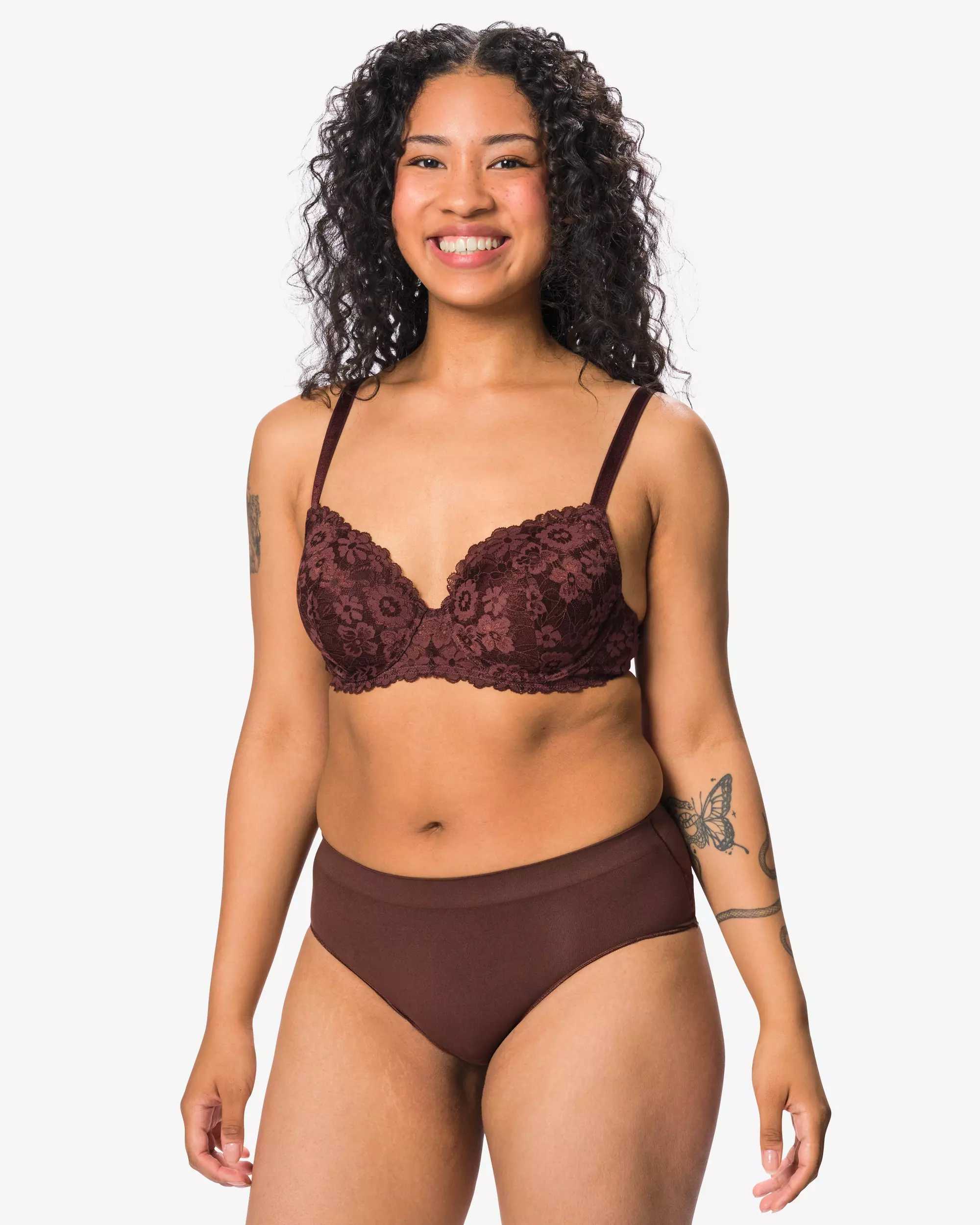 culotte hipster femme sans coutures microfibre avec dentelle