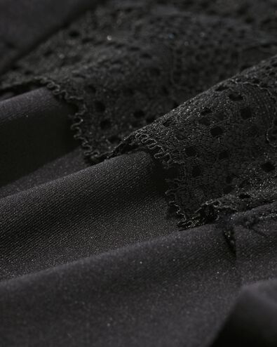slip br&eacute;silien femme microfibre avec dentelle noir noir - 19640530BLACK - HEMA
