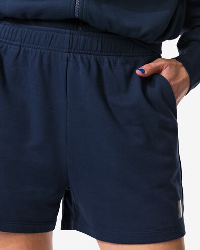 short molleton femme bleu fonc&eacute; - 36000428DARKBLUE - HEMA