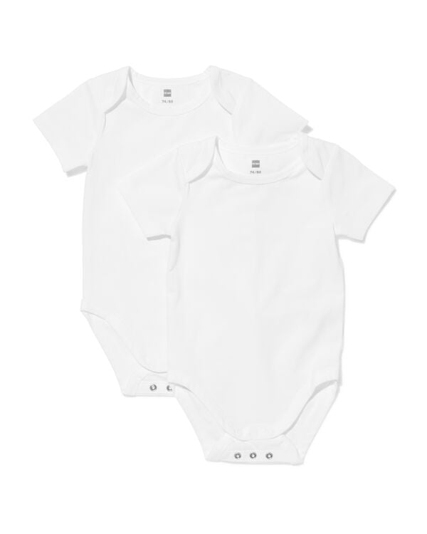 body &eacute;volutif b&eacute;b&eacute; - 2 pi&egrave;ces blanc blanc - 33300670WHITE - HEMA