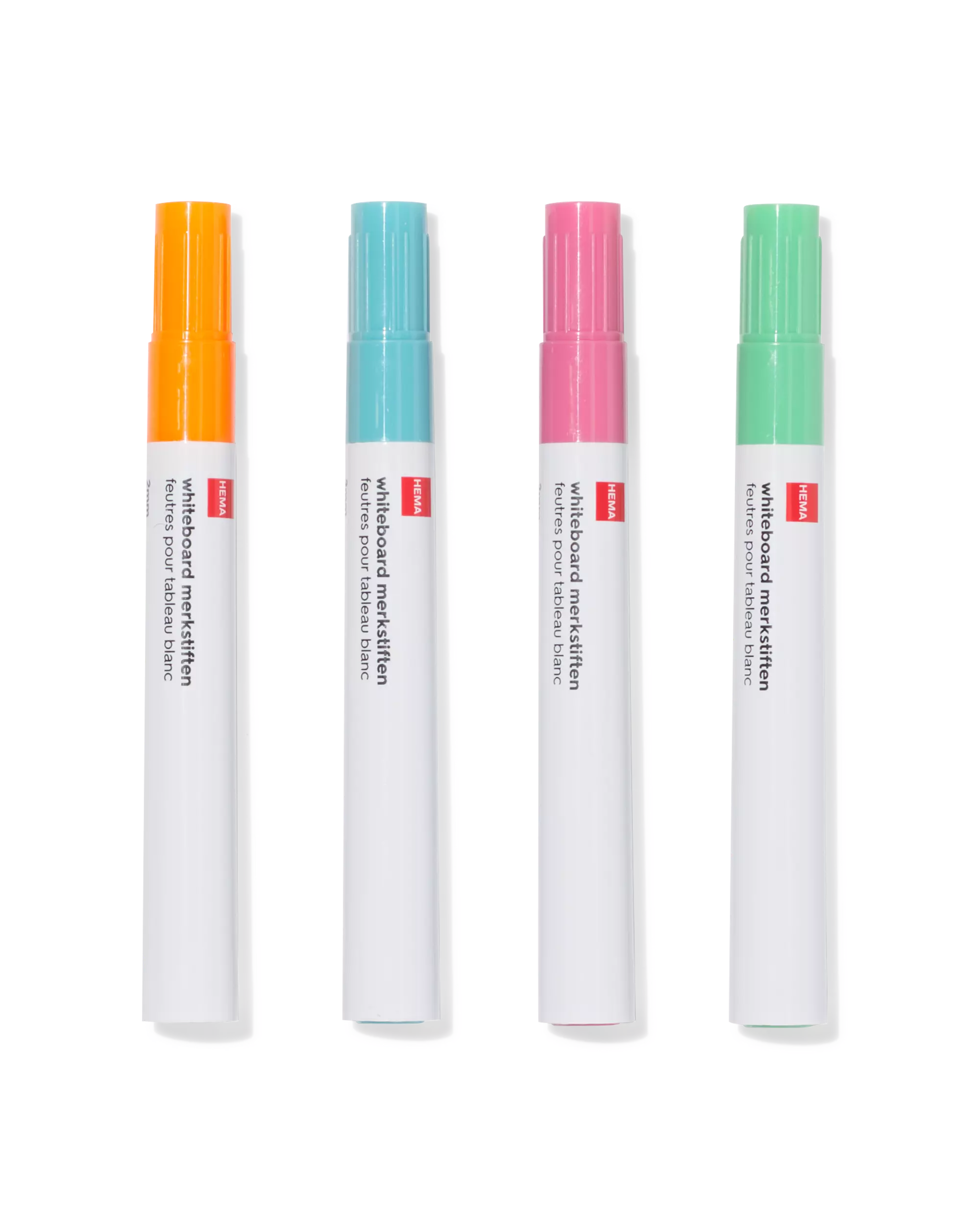 whiteboard markers 2mm pastel - 4 stuks