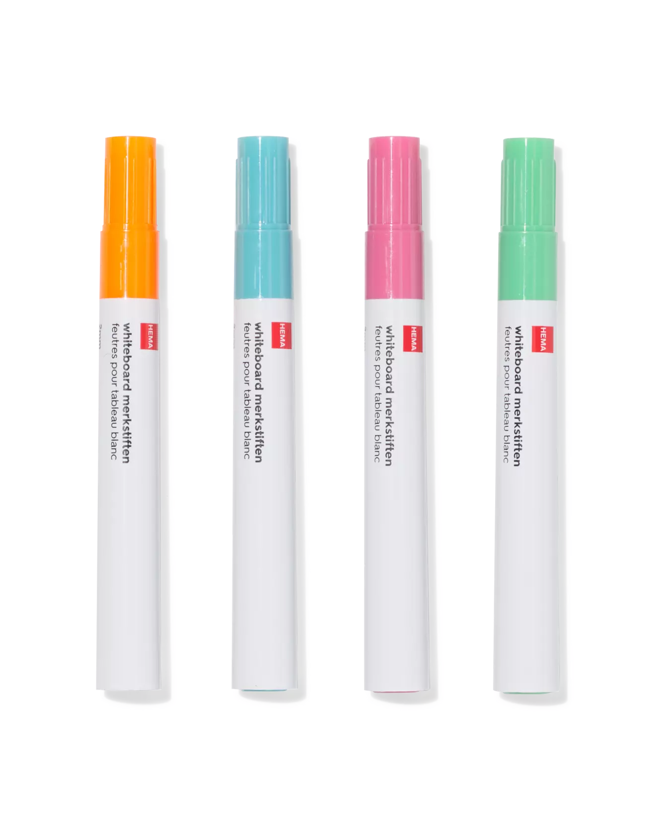 whiteboard markers 2mm pastel - 4 stuks