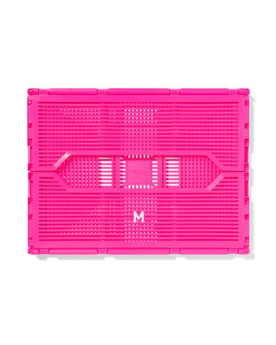 Buchstabentafel-Klappkiste, recycelt, M, pink knallrosa M  30 x 40 x 17 - 39800024 - HEMA