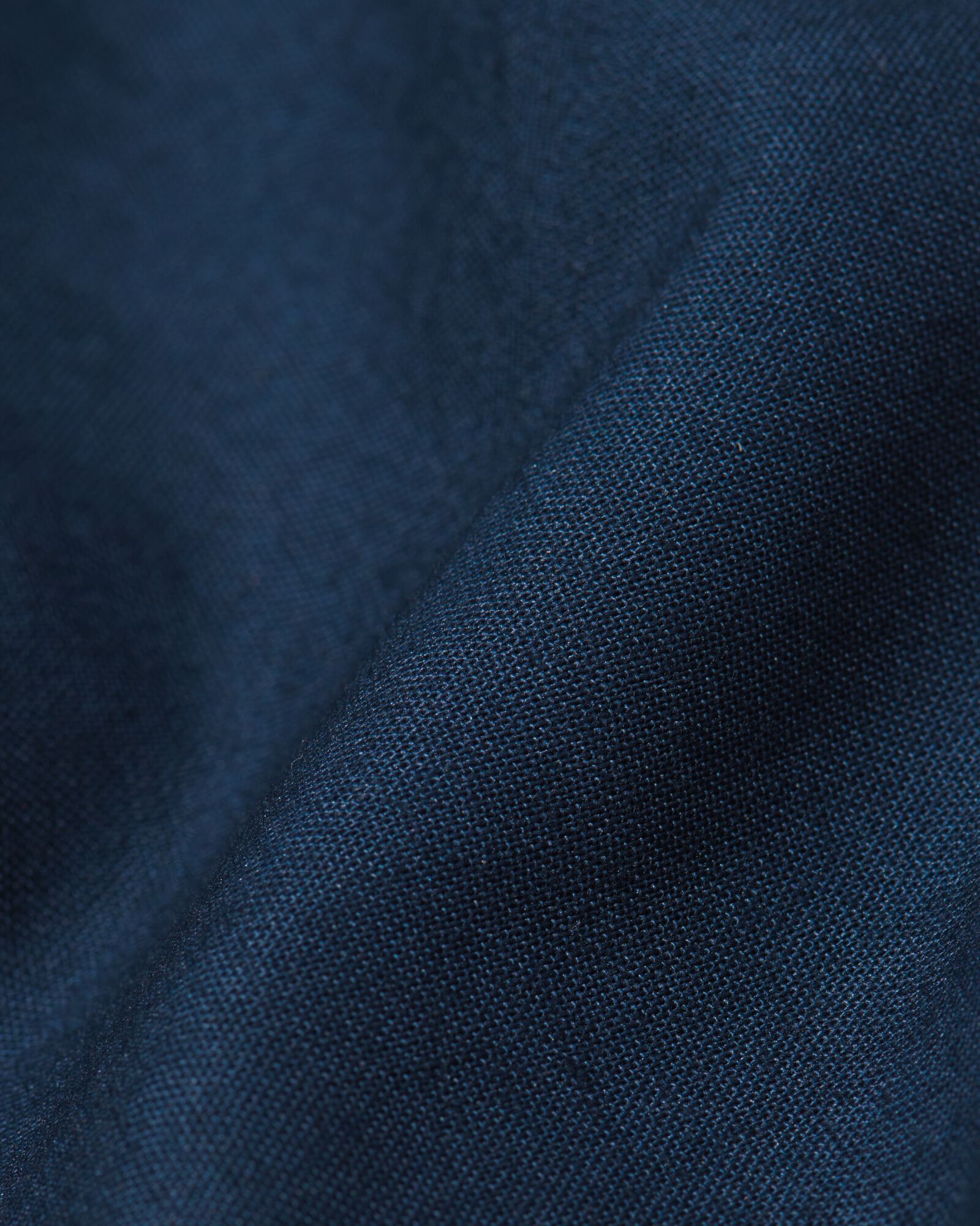 housse de couette 200x200/220cm en coton doux bleu fonc&eacute; - 5790129 - HEMA
