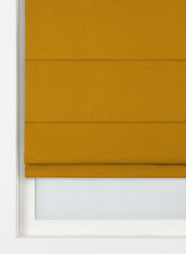 vouwgordijn Amsterdam verduisterend okergeel - 46106912YELLOWOCHRE - HEMA