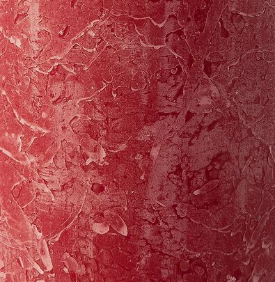bougie rustique - 13x7 cm - rouge fonc&eacute; rouge fonc&eacute; 7 x 13 - 13503262 - HEMA