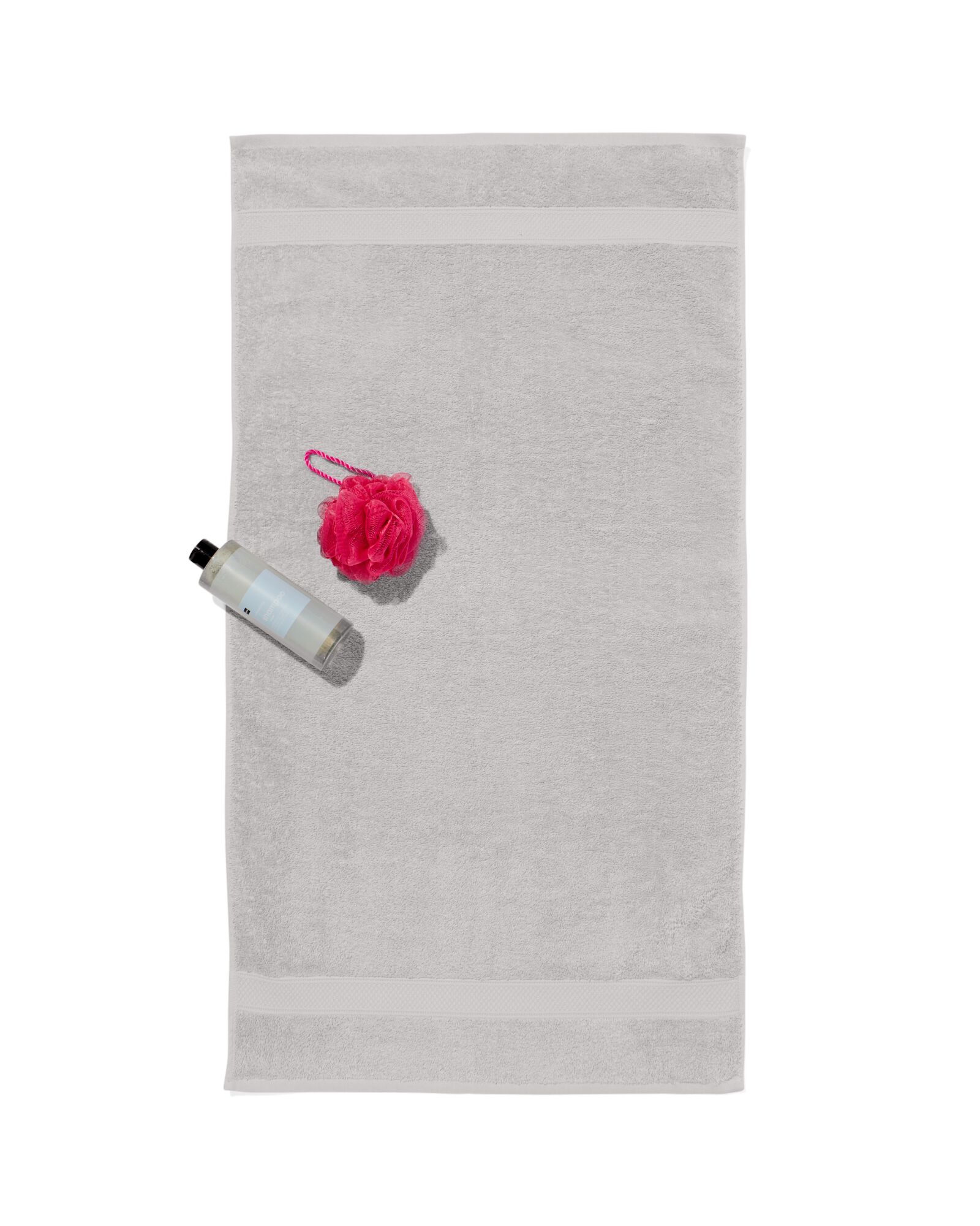 serviette de bain-60x110 cm-qualit&eacute; &eacute;paisse-gris clair uni gris clair serviette 60 x 110 - 5240204 - HEMA