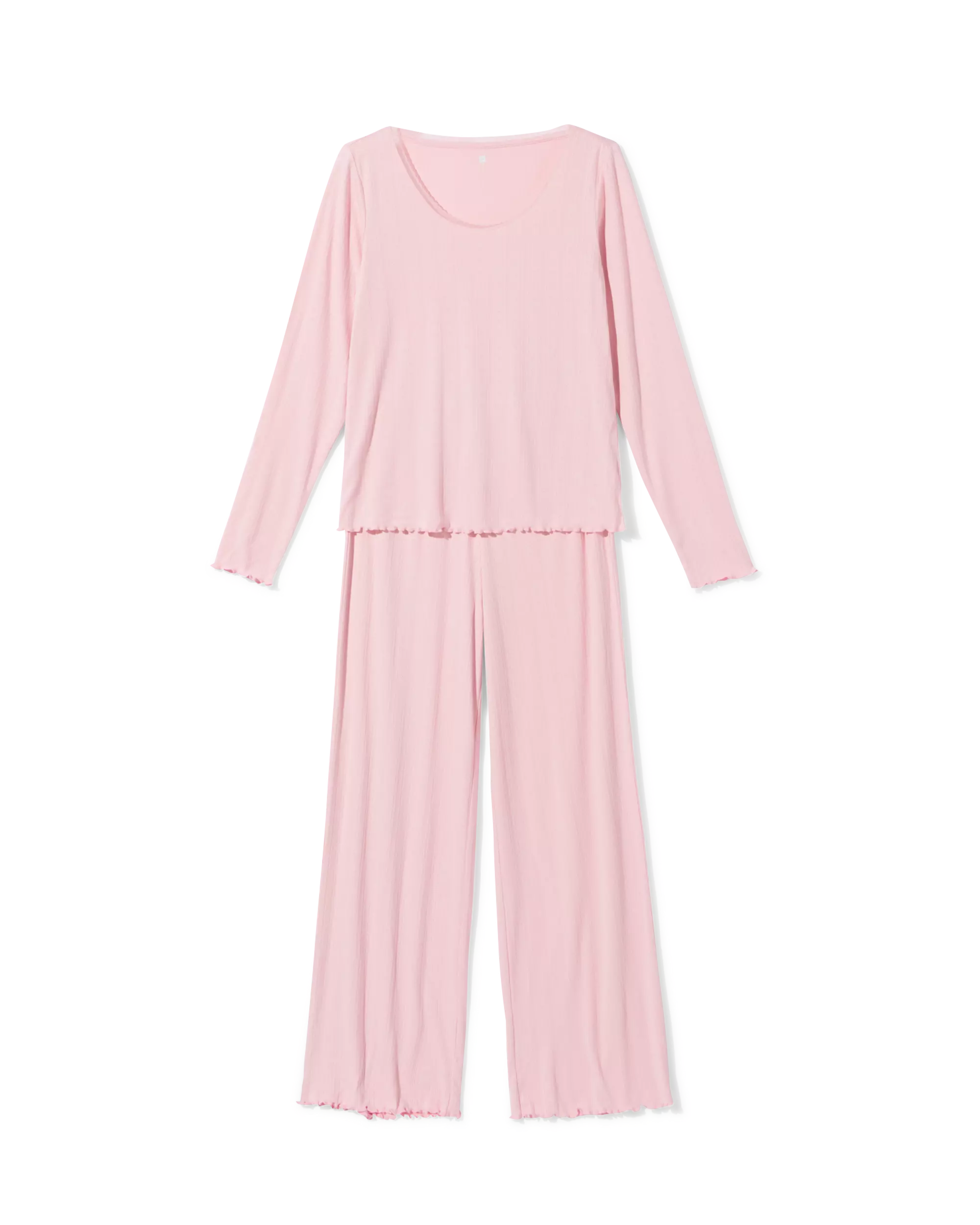 Damen-Pyjama mit Ajourmuster mit Herzen