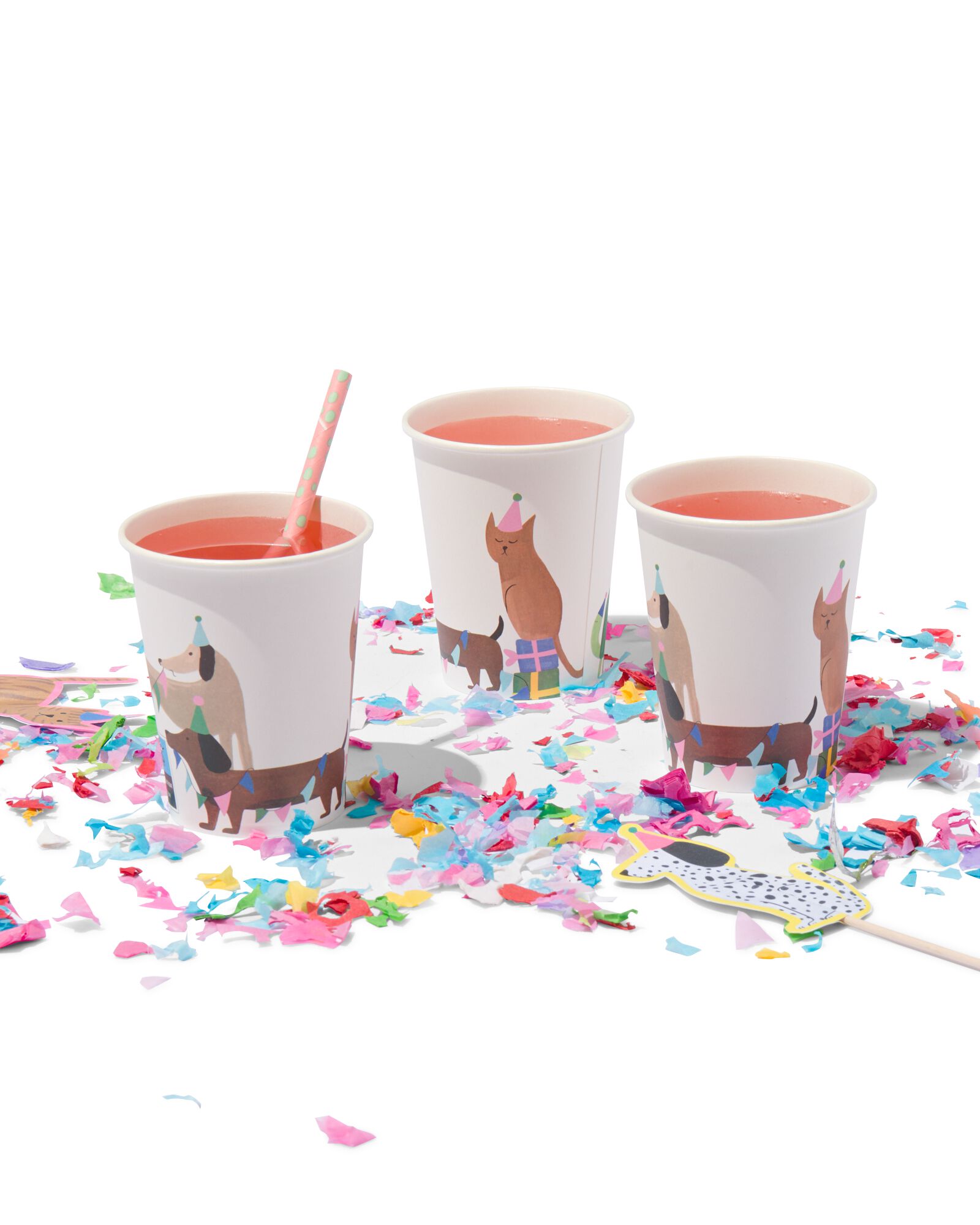 Pappbecher 250 ml Partytier &ndash; 8 St&uuml;ck - 14200382 - HEMA