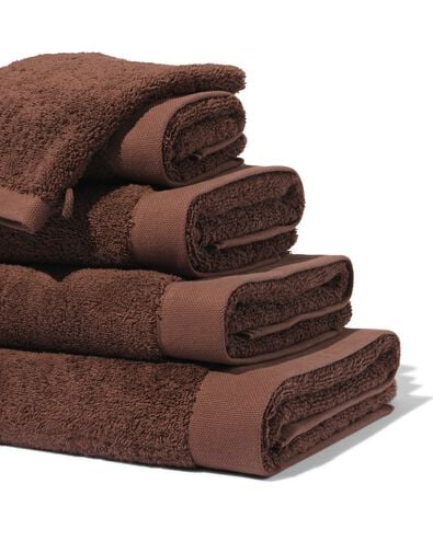 serviette 50 x 100 cm qualit&eacute; h&ocirc;tel extra douce marron fonc&eacute; marron fonc&eacute; serviette 50 x 100 - 5200313 - HEMA