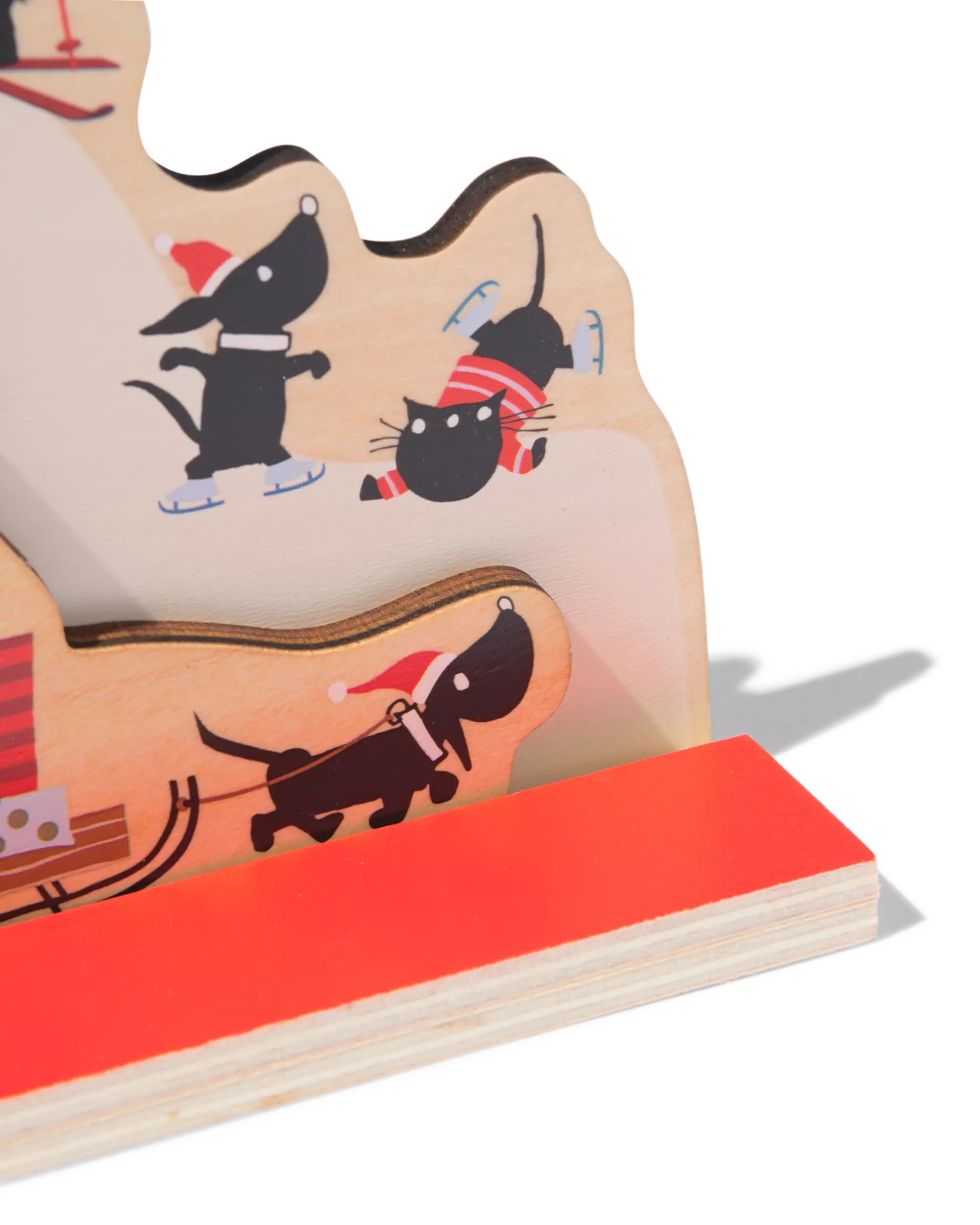 calendrier de l'avent de noël Takkie et Siepie bois