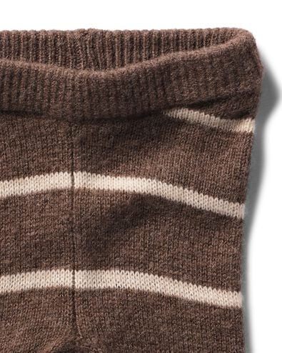 legging &eacute;volutif nouveau-n&eacute; ajust&eacute; rayures marron marron - 33463020BROWN - HEMA