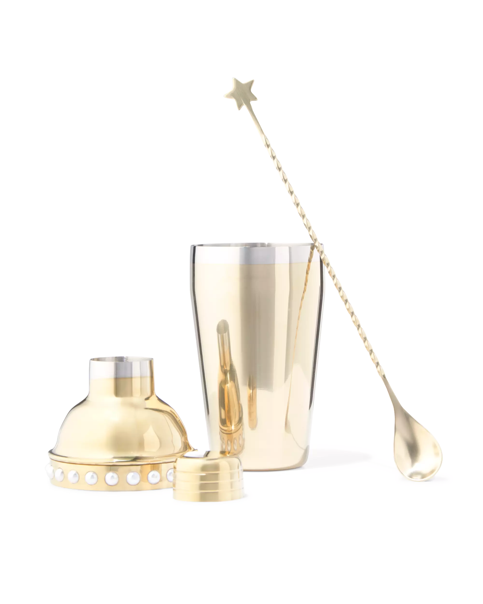 cocktailshaker 520ml rvs parels