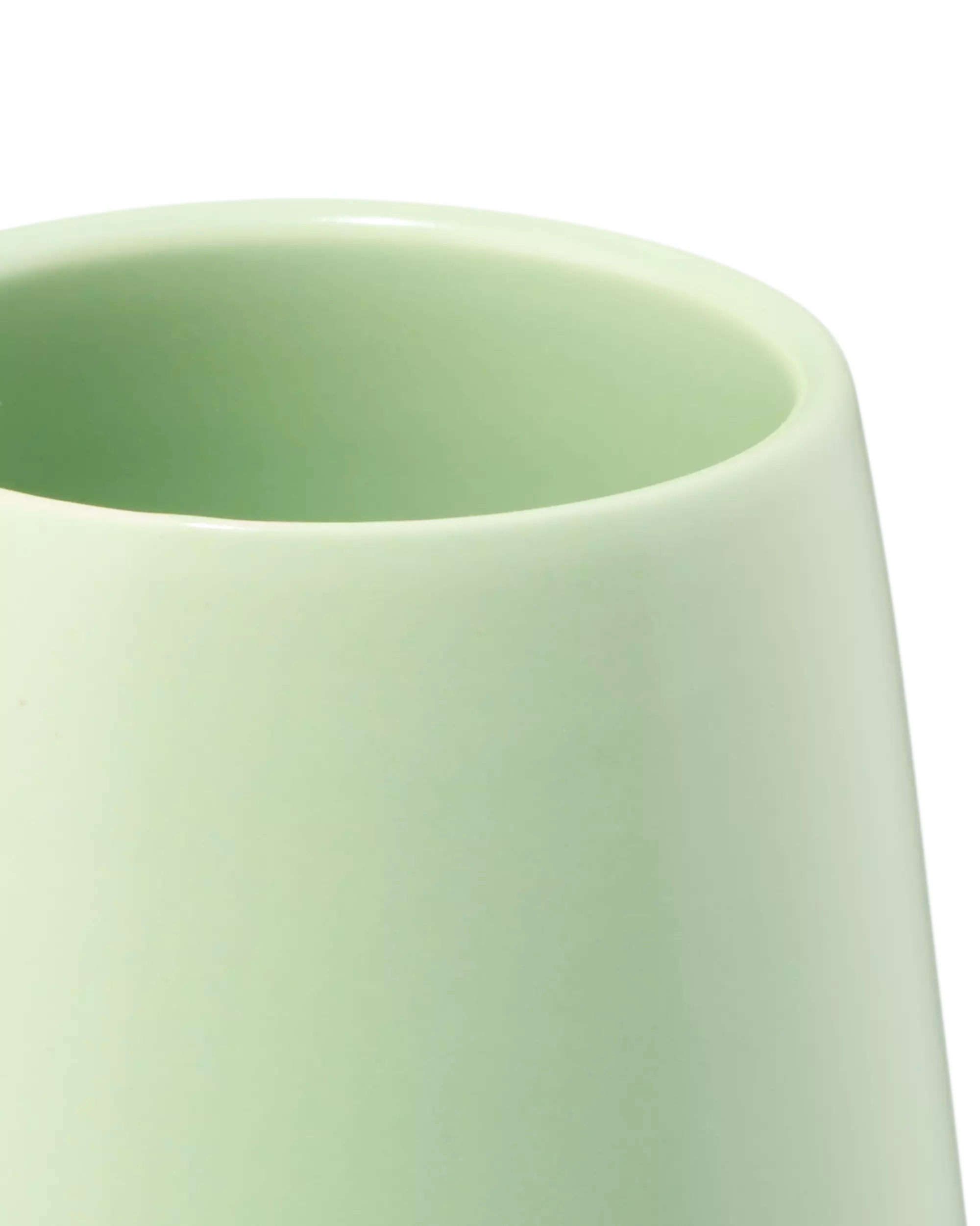 tandenborstelhouder 11cm keramiek lichtgroen