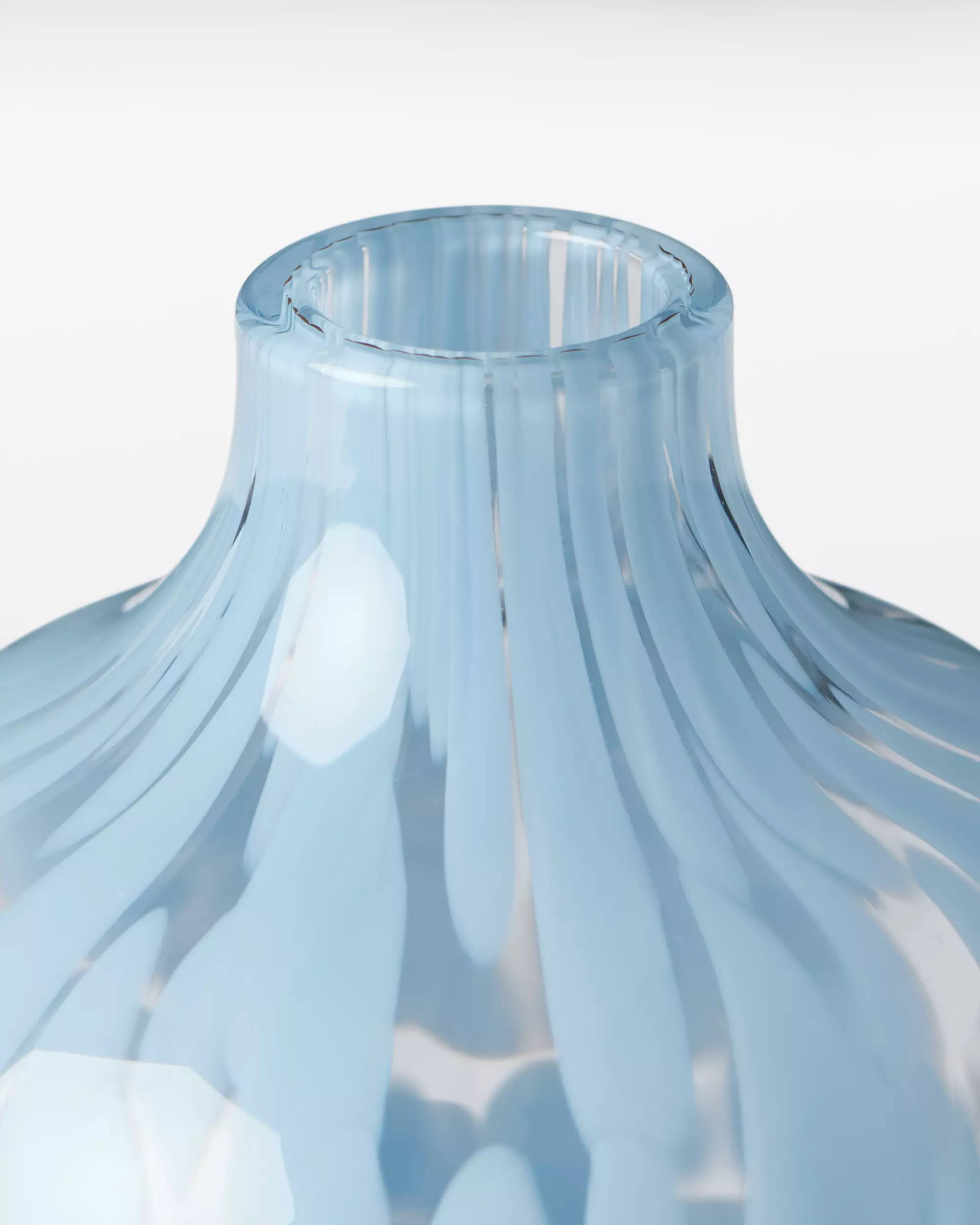vase ⌀8,4 x 10 cm Bink verre moucheté bleu