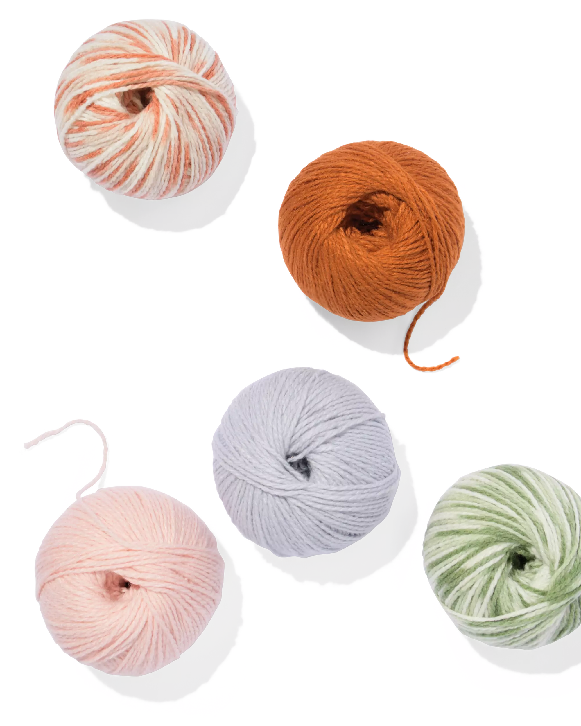fil de laine acrylique caramel 100g 165m