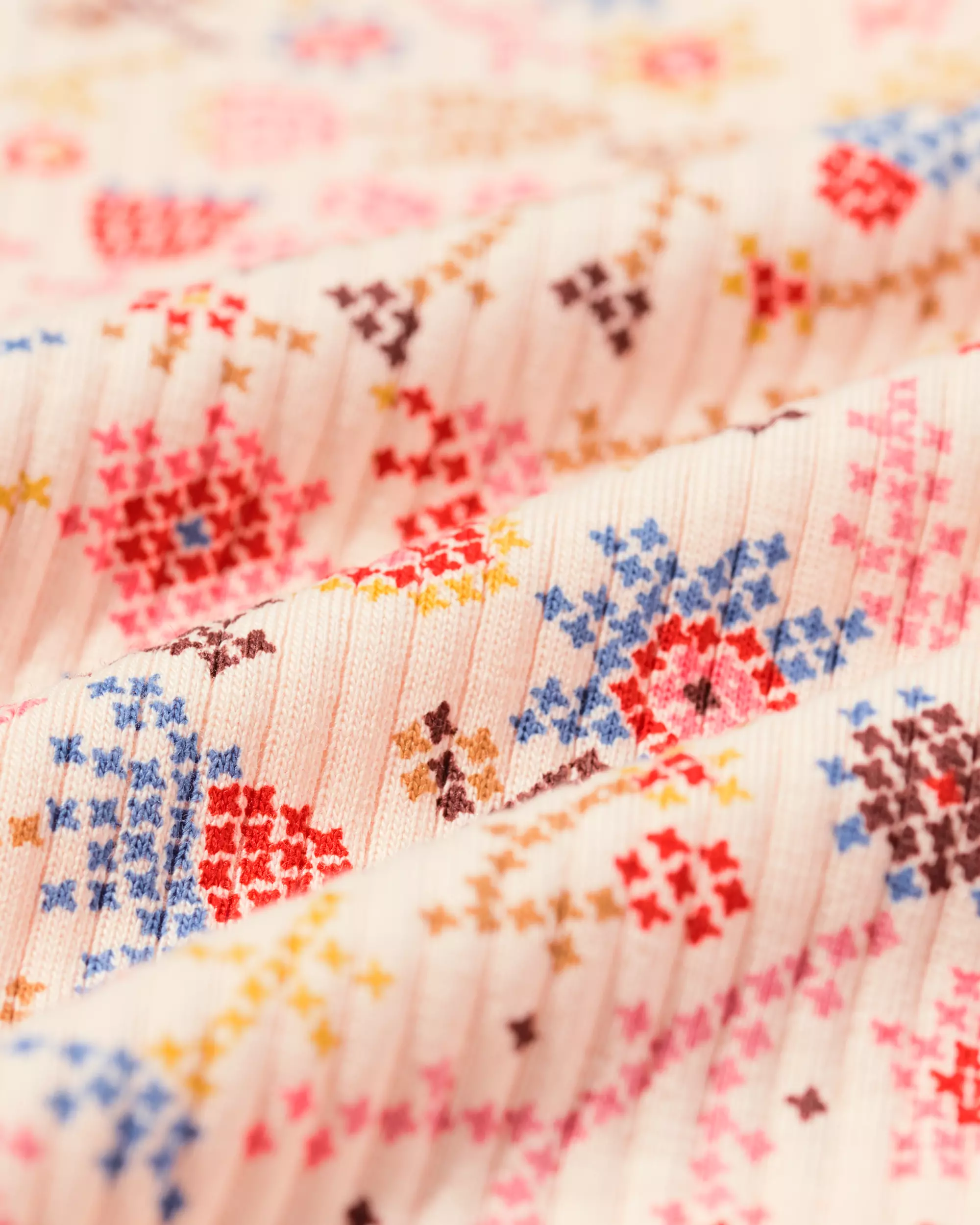 t-shirt enfant côtelé fleurs