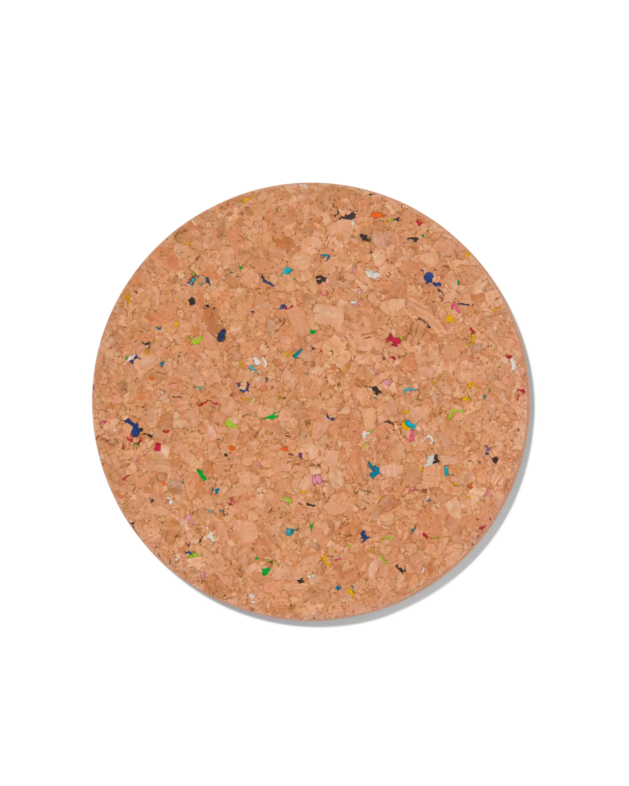 dessous de plat théière Ø 18 cm liège terrazzo recyclé