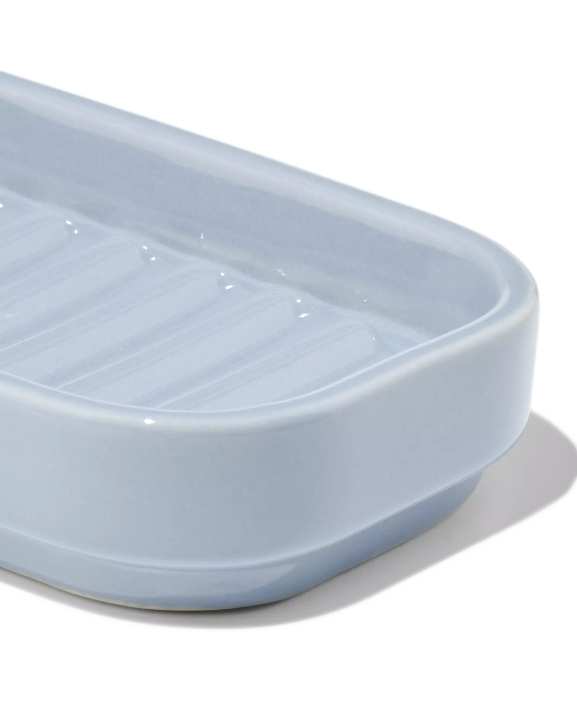 porte-savon en céramique bleu 