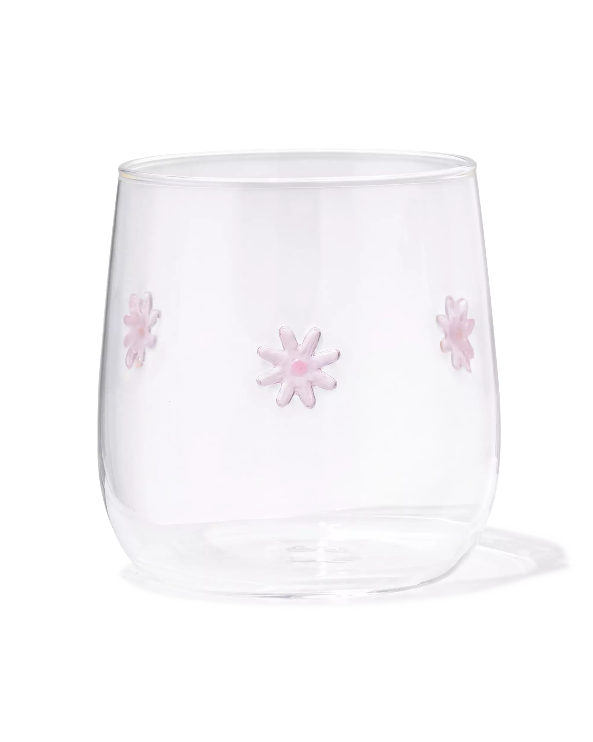 glas 360ml bloemen
