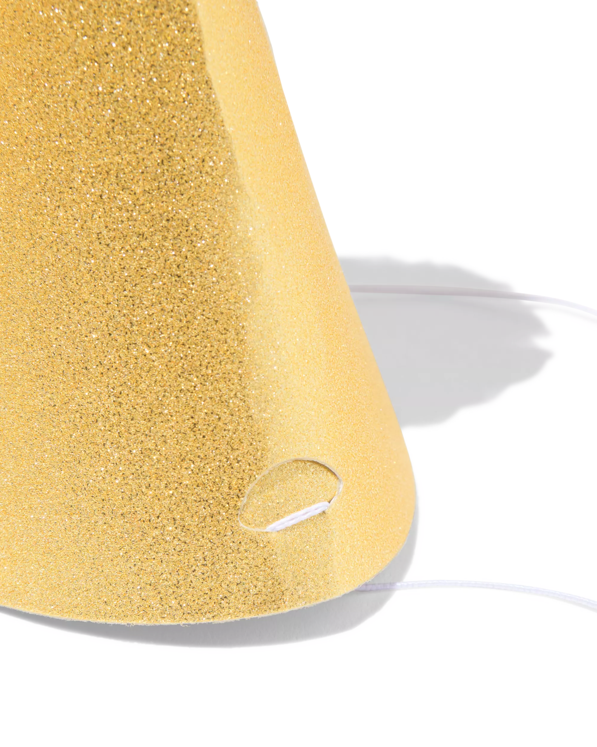 feesthoedjes pompon goud - 4 stuks