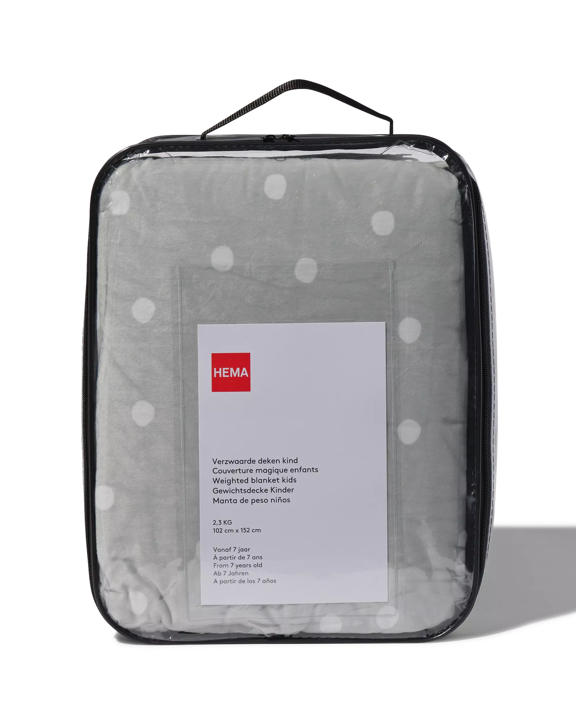couverture lestée enfant 102 x 152 cm 2,98 kg grise