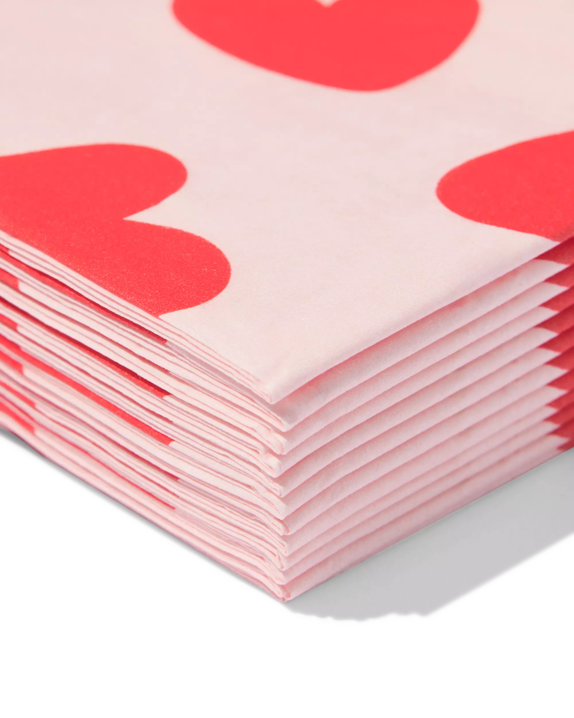 Servietten 33 × 18 cm, Papier, Herzen – 12 Stück