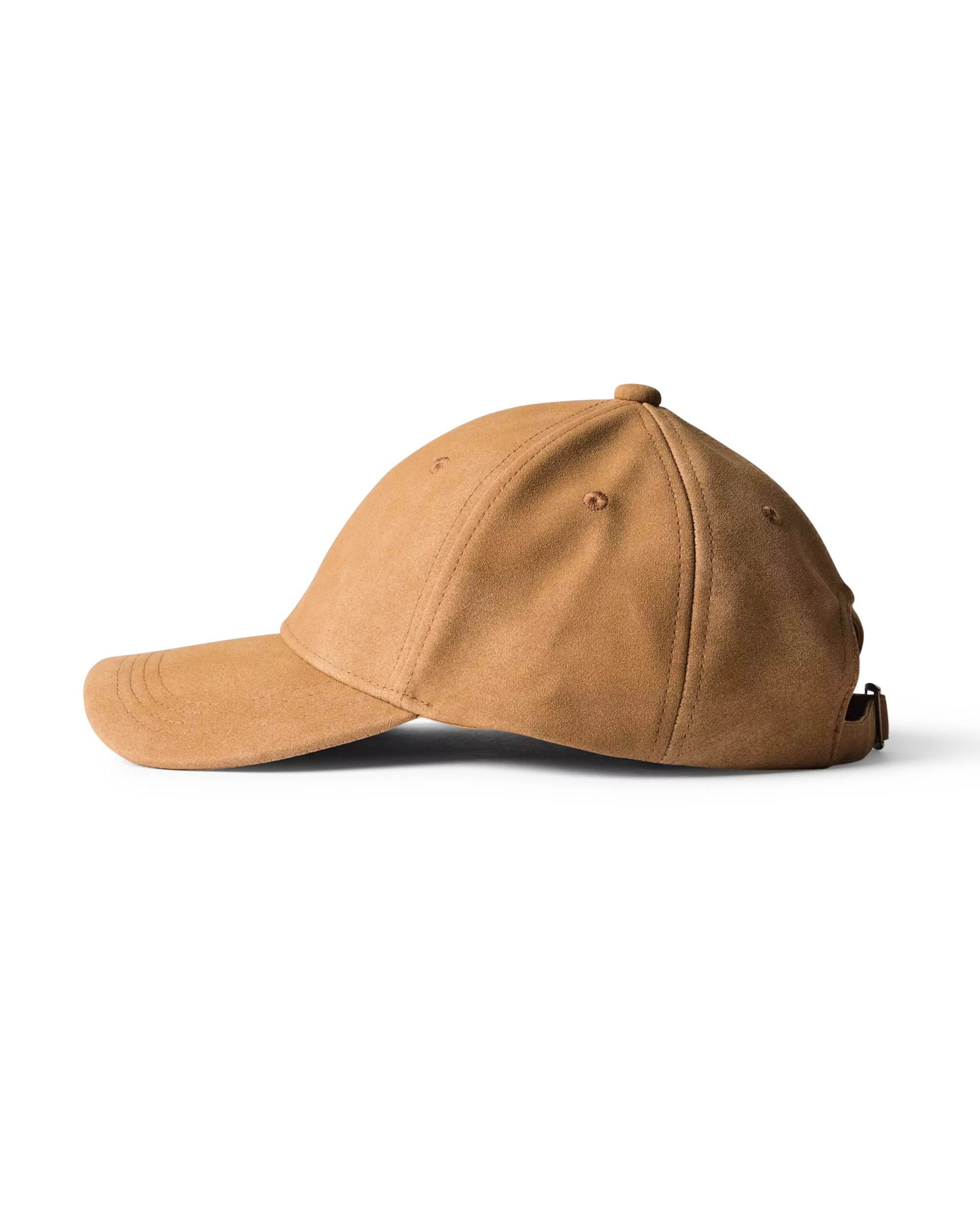 Rückseite der camel Damen Cap aus Wildleder