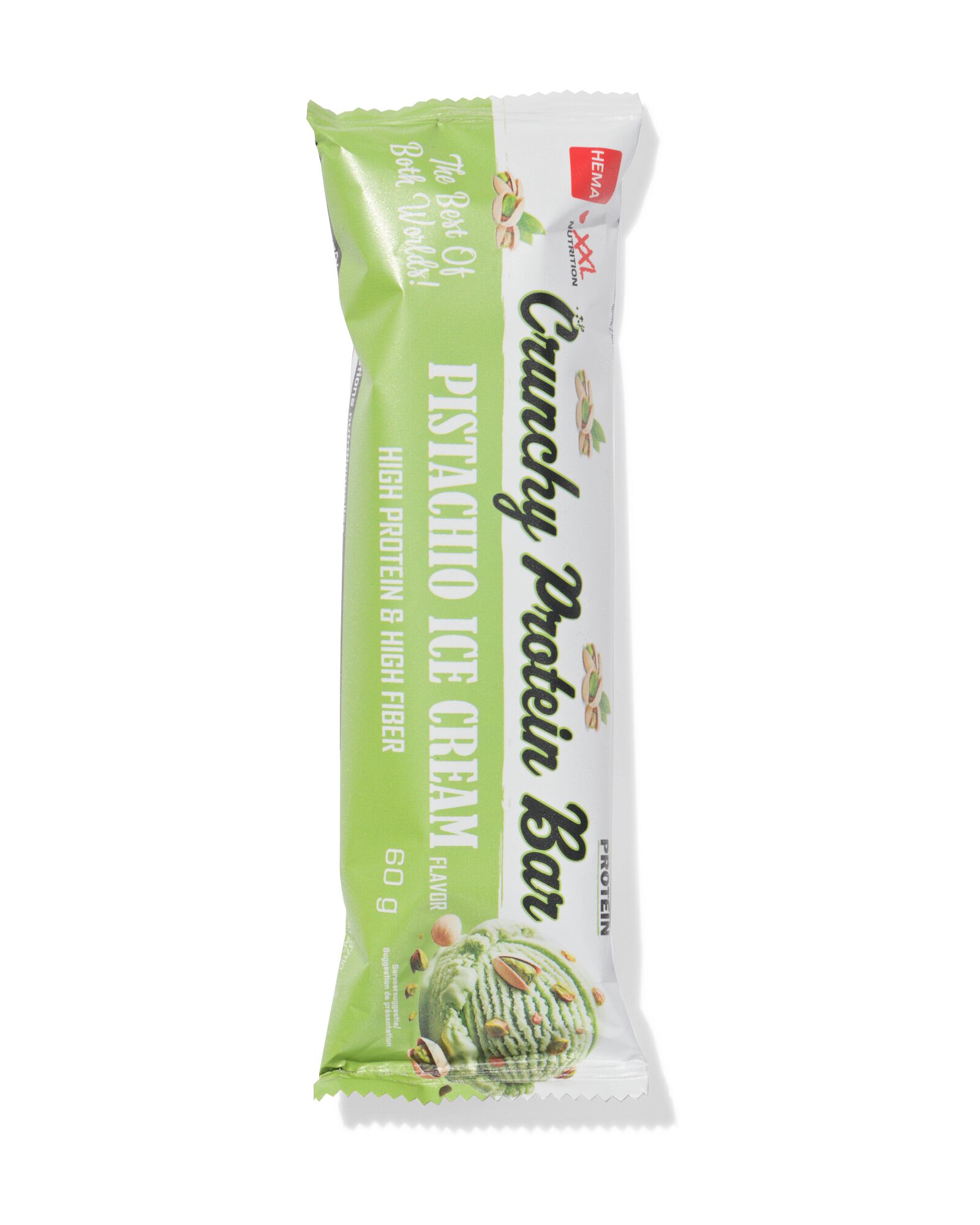 barre prot&eacute;in&eacute;e XXL Nutrition pistache 60 g - 17940016 - HEMA