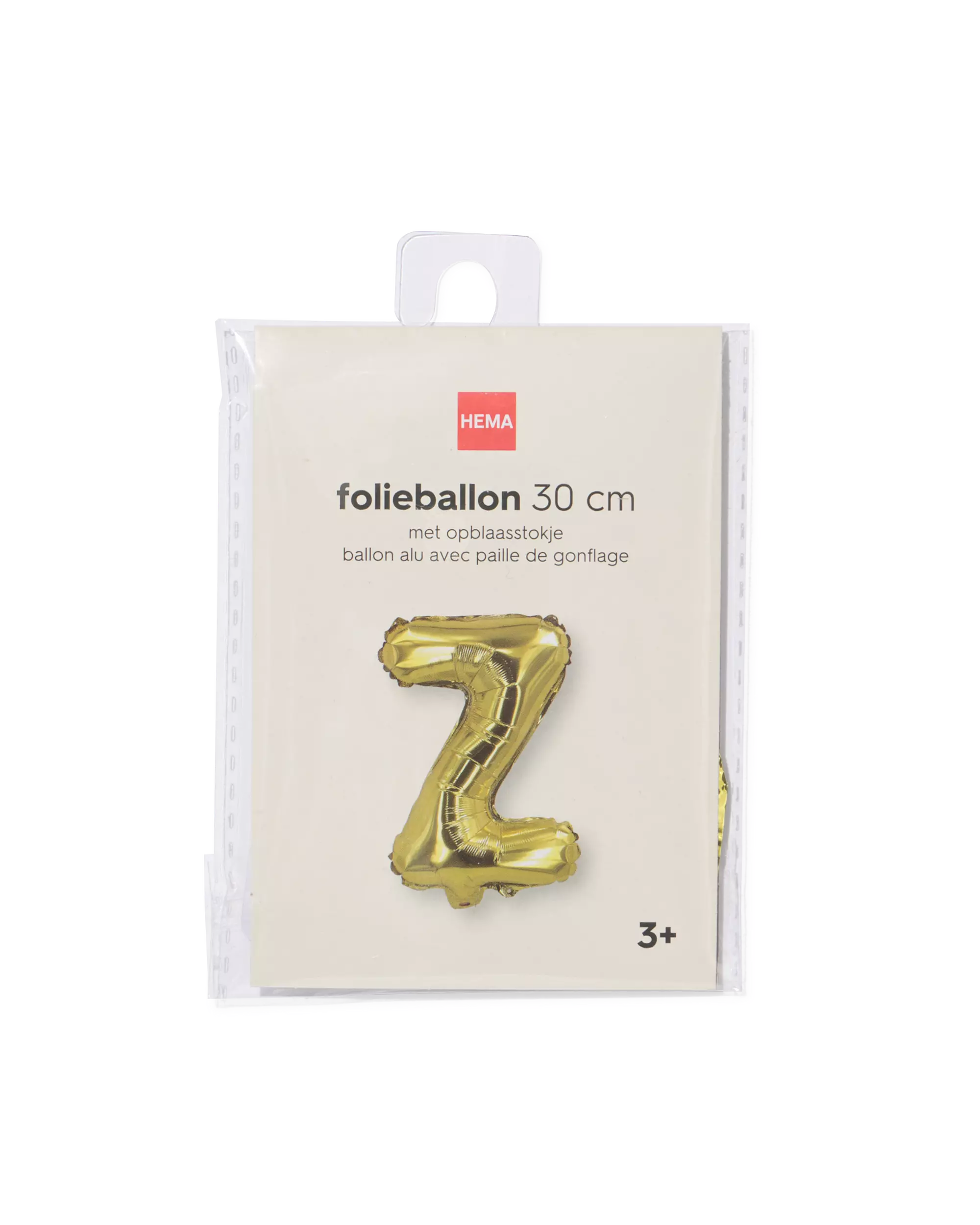 ballon alu lettre Z 30cm doré