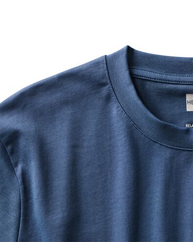 heren T-shirt Elias jersey blauw blauw - 2129860BLUE - HEMA